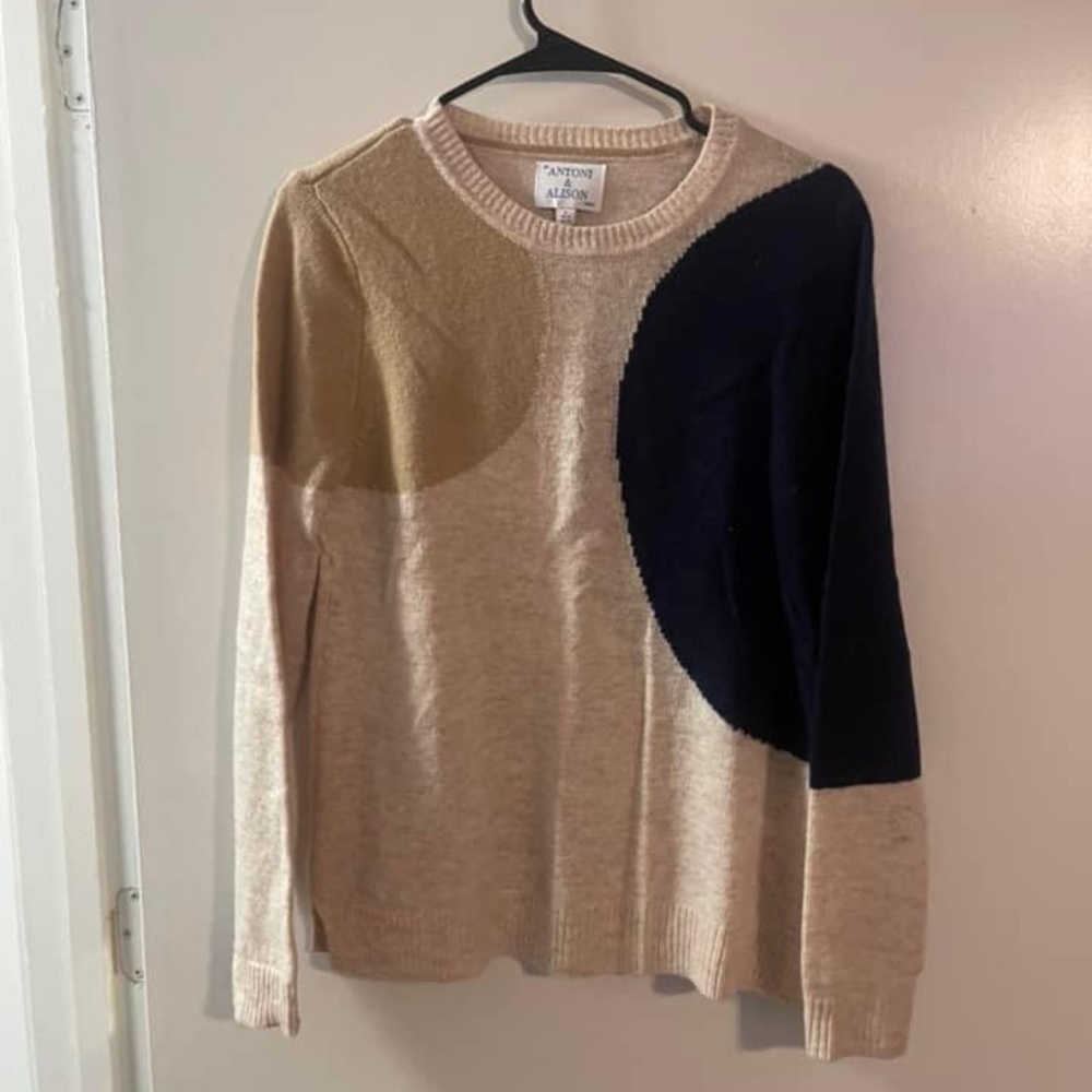 Pandora Beige and Black Women's Sweater